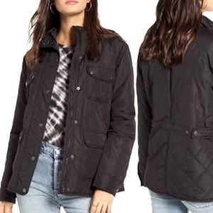 XS Thread and Supply fleece zip up quilted jacket